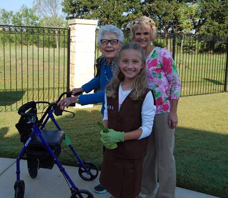 Child with elderly residents