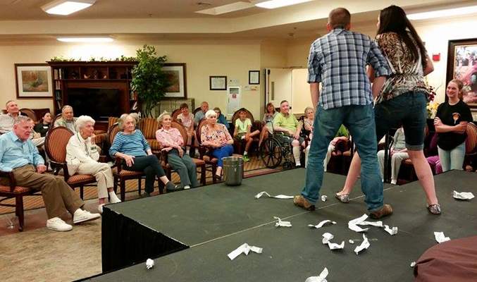 Improve troupe entertaining residents