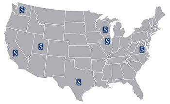 Silverado Locations on USA map